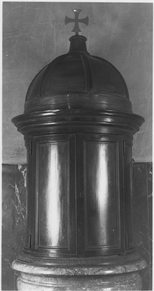 coperchio del fonte battesimale, opera isolata - bottega italiana (sec. XIX)