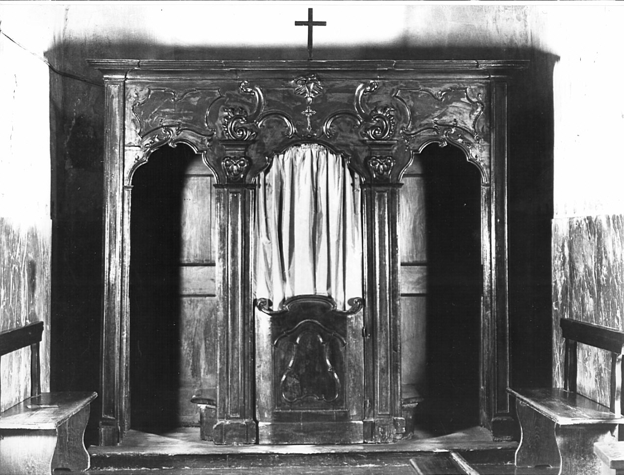 confessionale, coppia - bottega italiana (sec. XVIII)