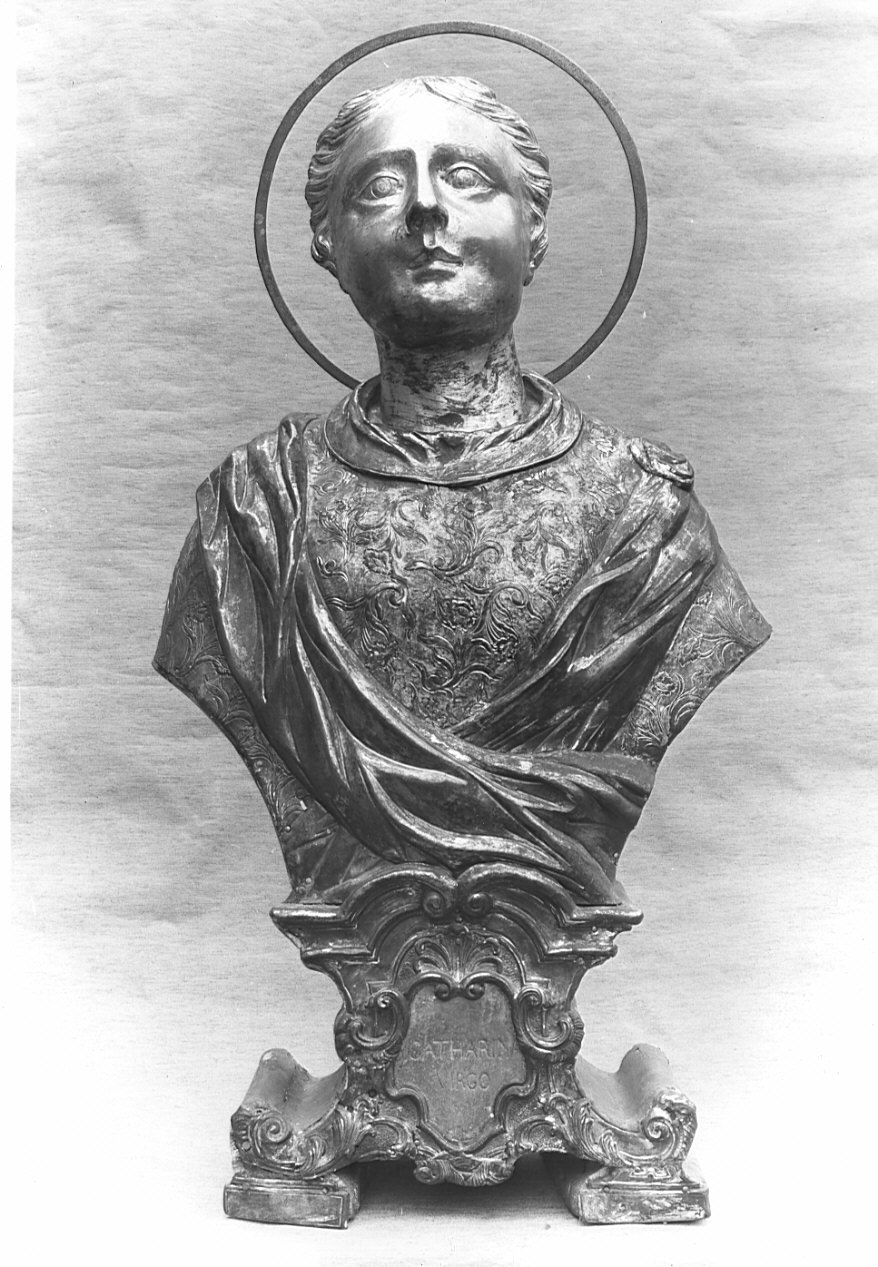 Santa Caterina d'Alessandria (reliquiario - a busto, opera isolata) - bottega italiana (sec. XVIII)