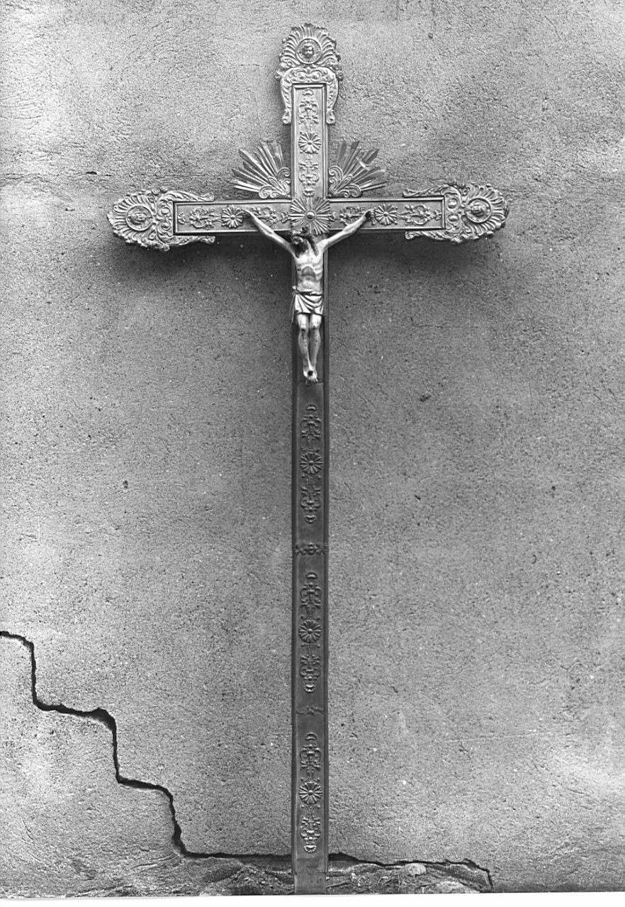 croce processionale, opera isolata - bottega italiana (sec. XIX)