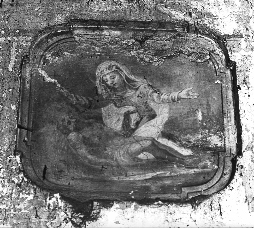 Pietà (dipinto, opera isolata) - ambito italiano (sec. XVIII)