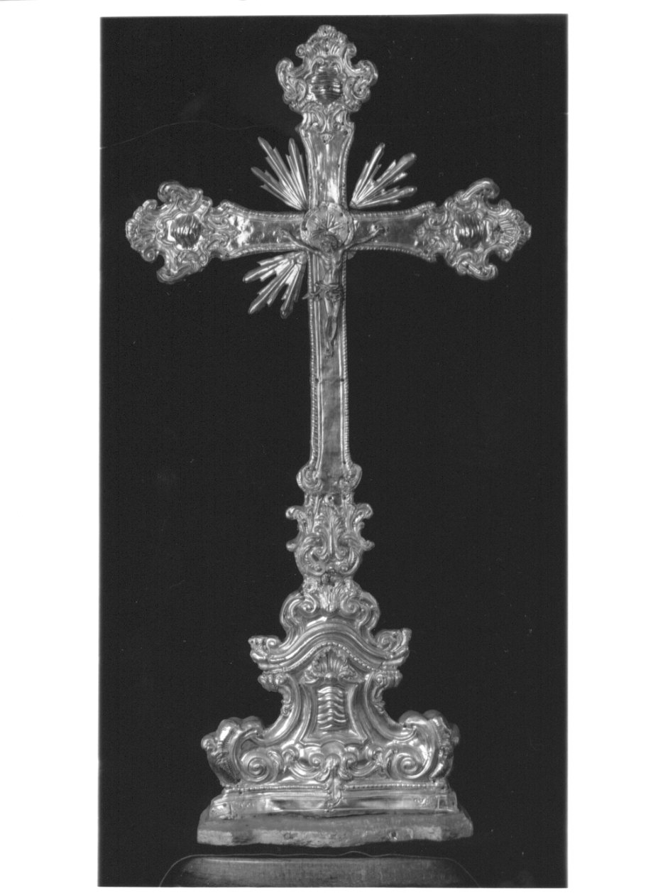 croce d'altare, opera isolata - ambito lombardo (prima metà sec. XIX)