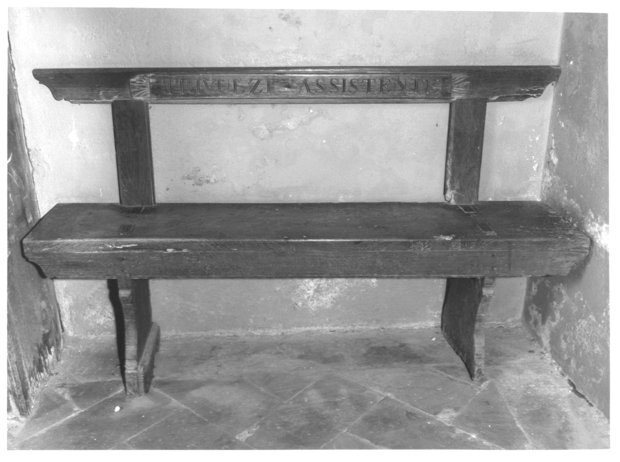 panca, opera isolata di Anzaghi Antonio (prima metà sec. XIX)