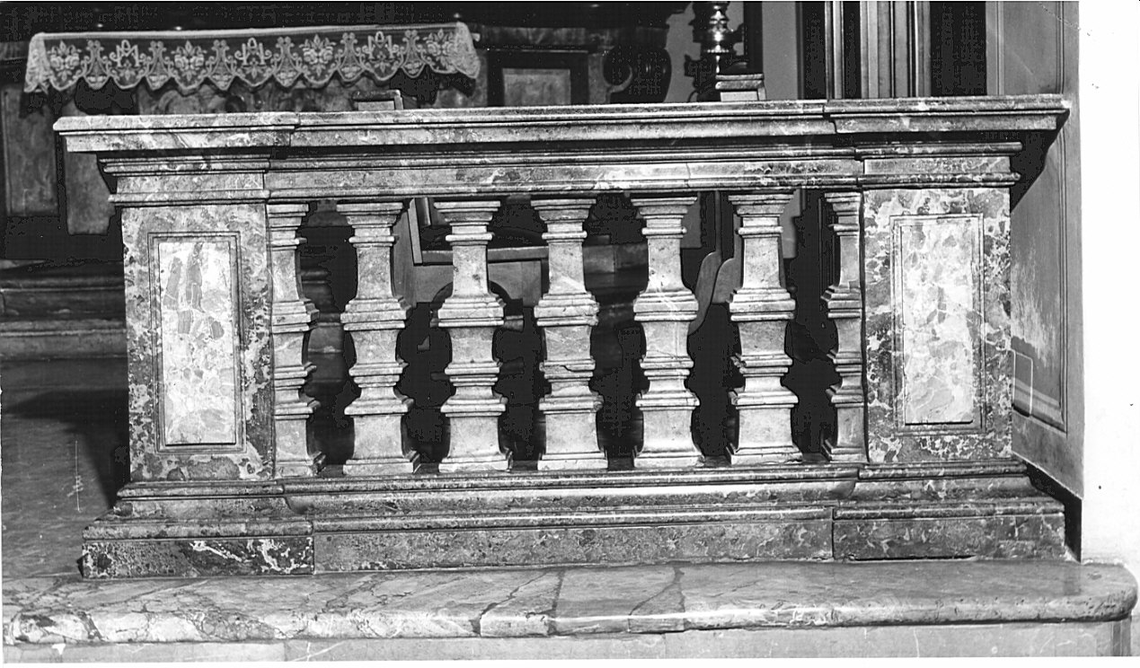 balaustrata, opera isolata - bottega lombarda (sec. XVIII)