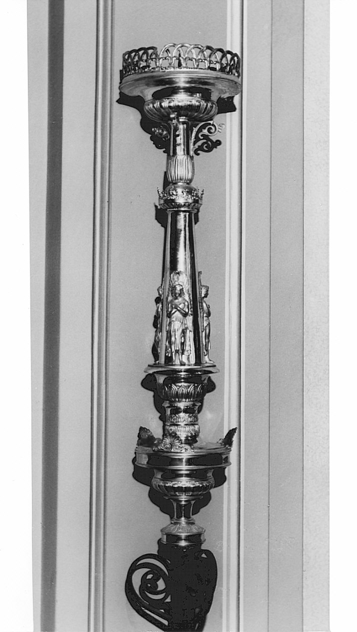 candelabro portatile, serie - bottega Italia settentrionale (fine sec. XIX)