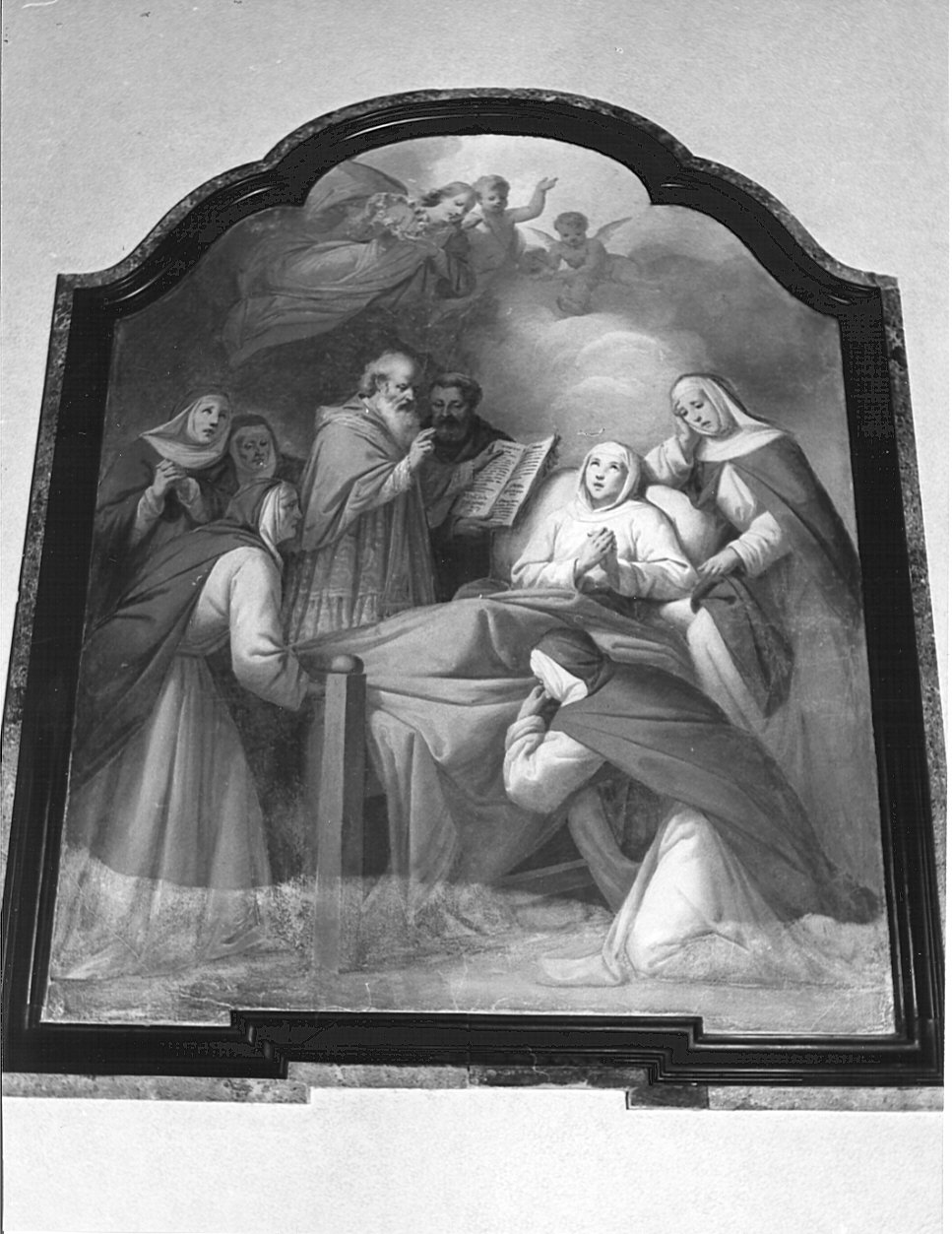 Morte di Santa Rosa da Lima (dipinto, pendant) di Valtorta Giovanni (attribuito) (sec. XIX)