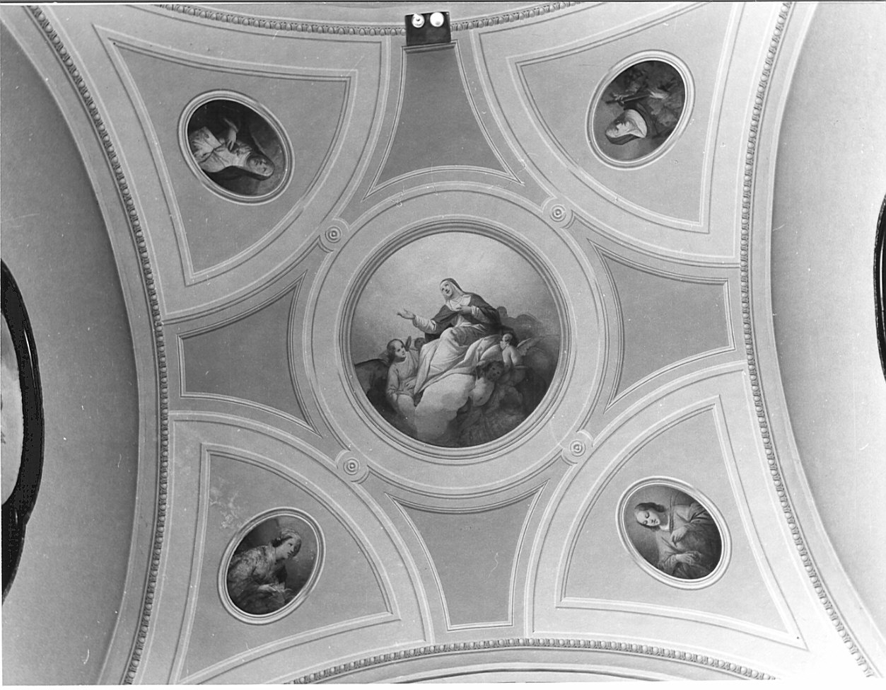 Santa Rosa da Lima (decorazione pittorica, opera isolata) di Valtorta Giovanni (attribuito) (sec. XIX)