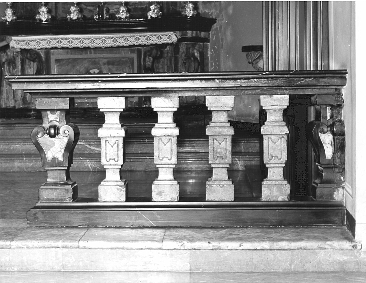 balaustrata, coppia - bottega lombarda (sec. XVIII)