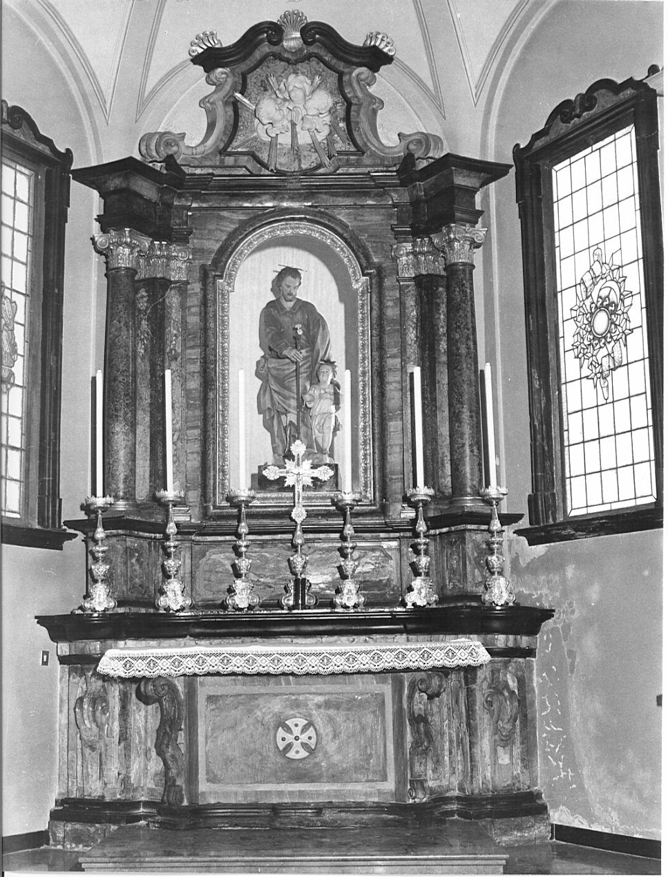 altare, complesso decorativo - bottega lombarda (sec. XVIII)