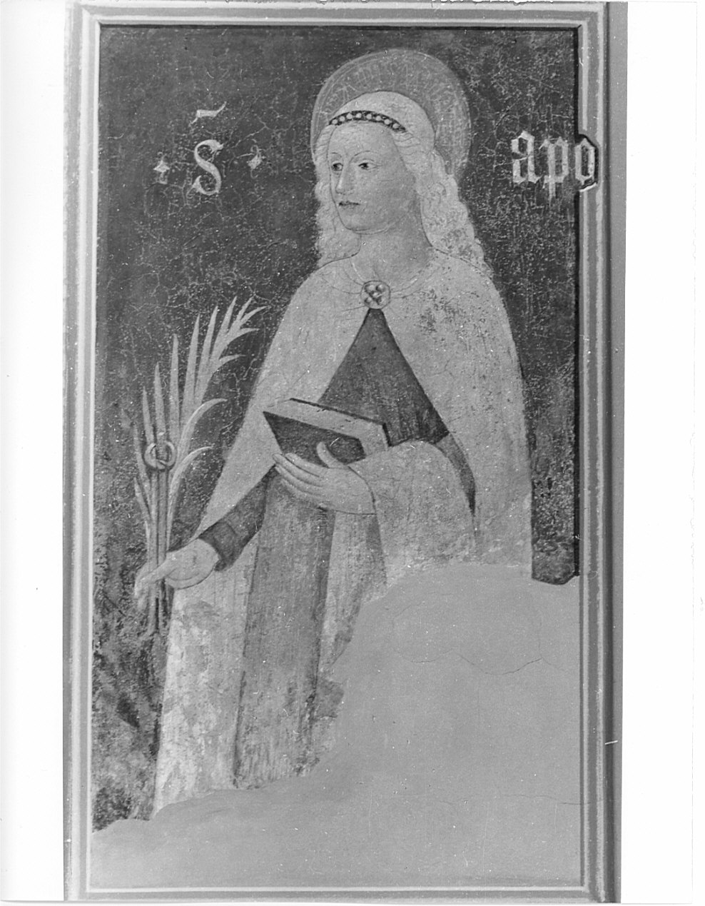 Sant'Apollonia (dipinto, frammento) - ambito lombardo (metà sec. XV)