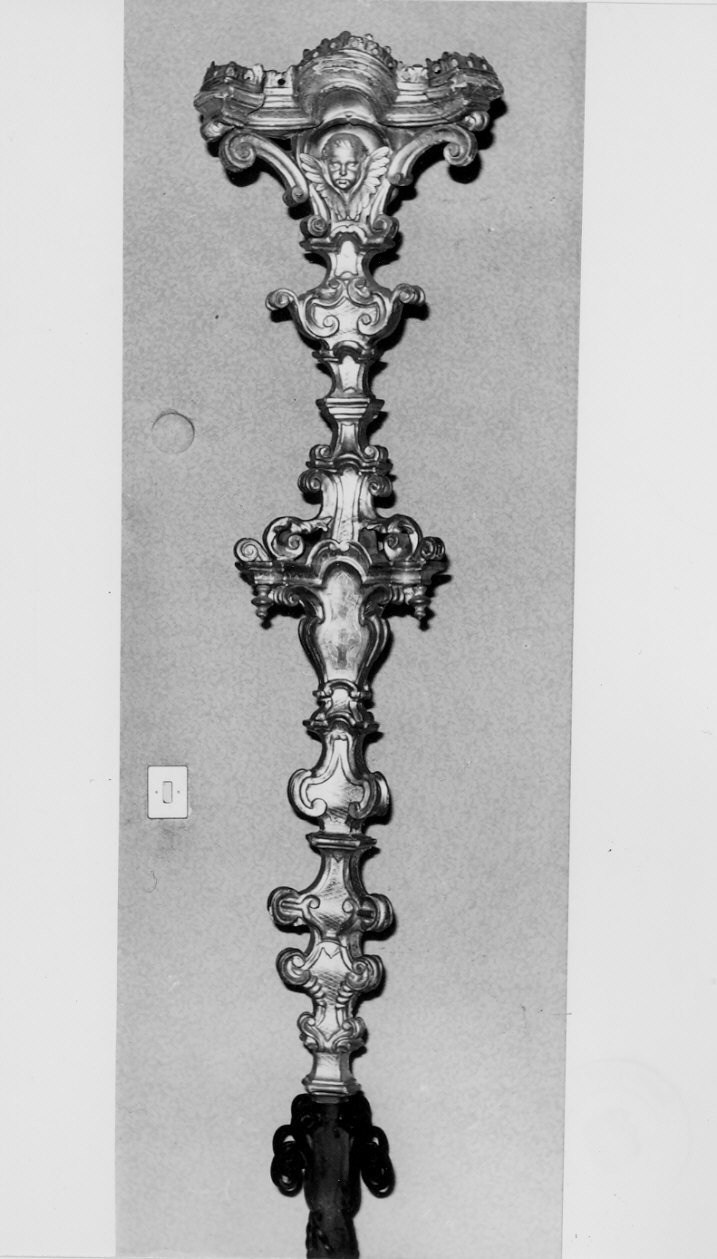 candelabro portatile, serie - bottega lombarda (sec. XIX)