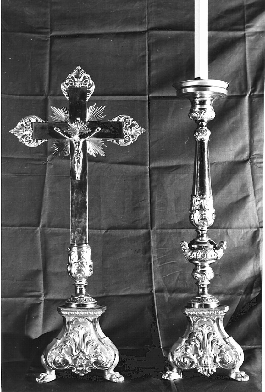 servizio d'altare, insieme - ambito lombardo (sec. XIX)