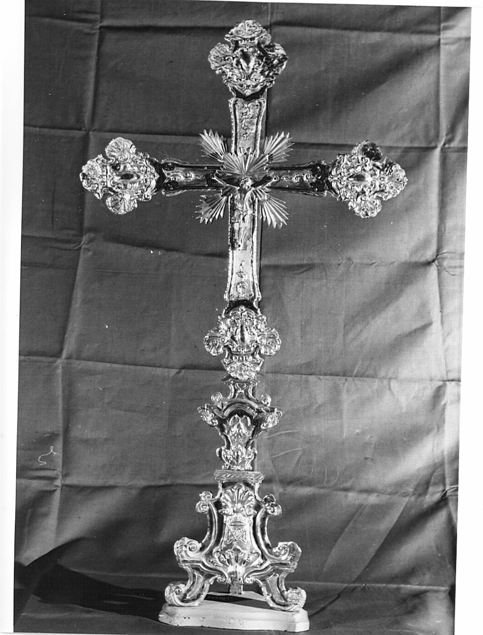 croce d'altare, opera isolata - bottega lombarda (sec. XVIII)