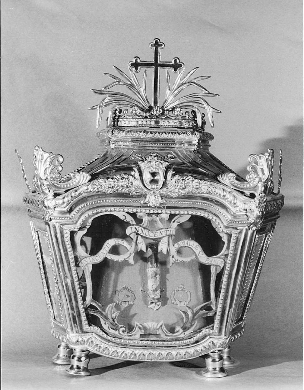 reliquiario a teca - a cassetta, serie - bottega lombarda (sec. XIX)