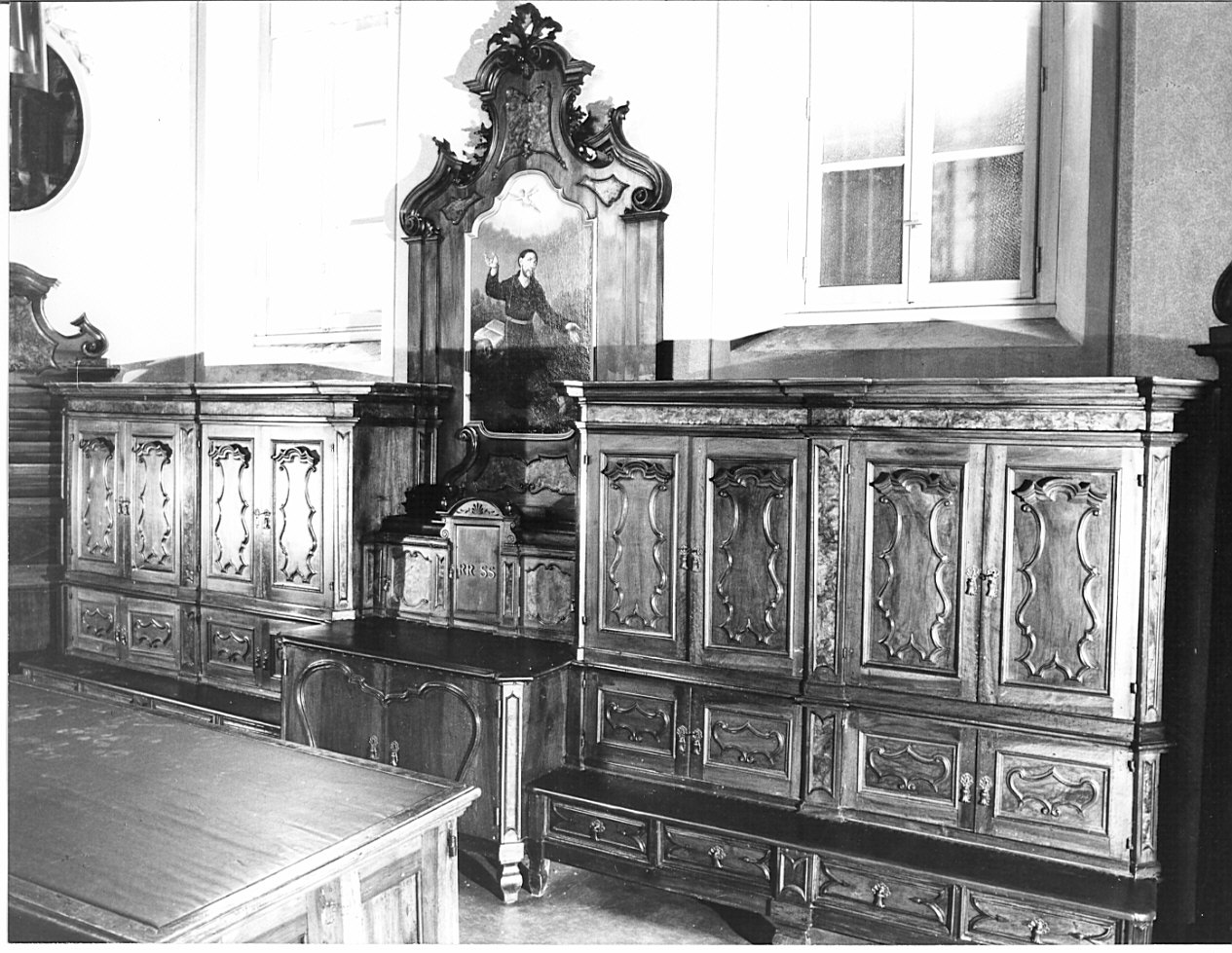 armadio da sacrestia, opera isolata - bottega lombarda (sec. XVIII)