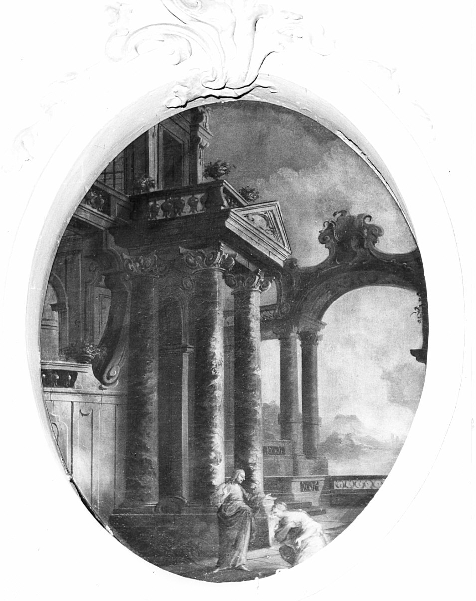 apparizione di Cristo risorto a Santa Maria Maddalena (dipinto, elemento d'insieme) - ambito piemontese (?) (sec. XVIII)