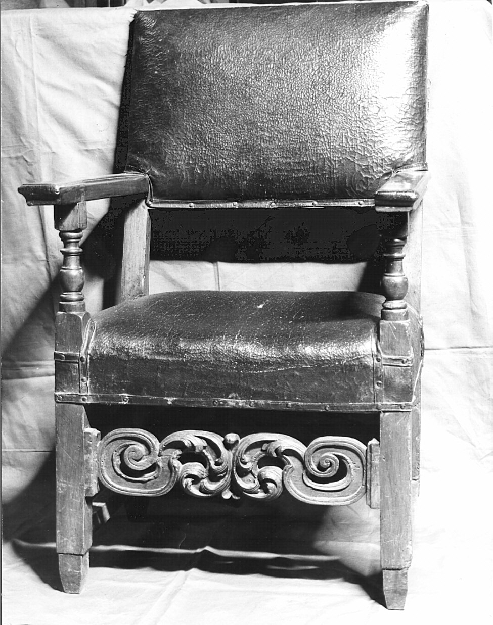 seggiolone, opera isolata - bottega lombarda (sec. XVII)