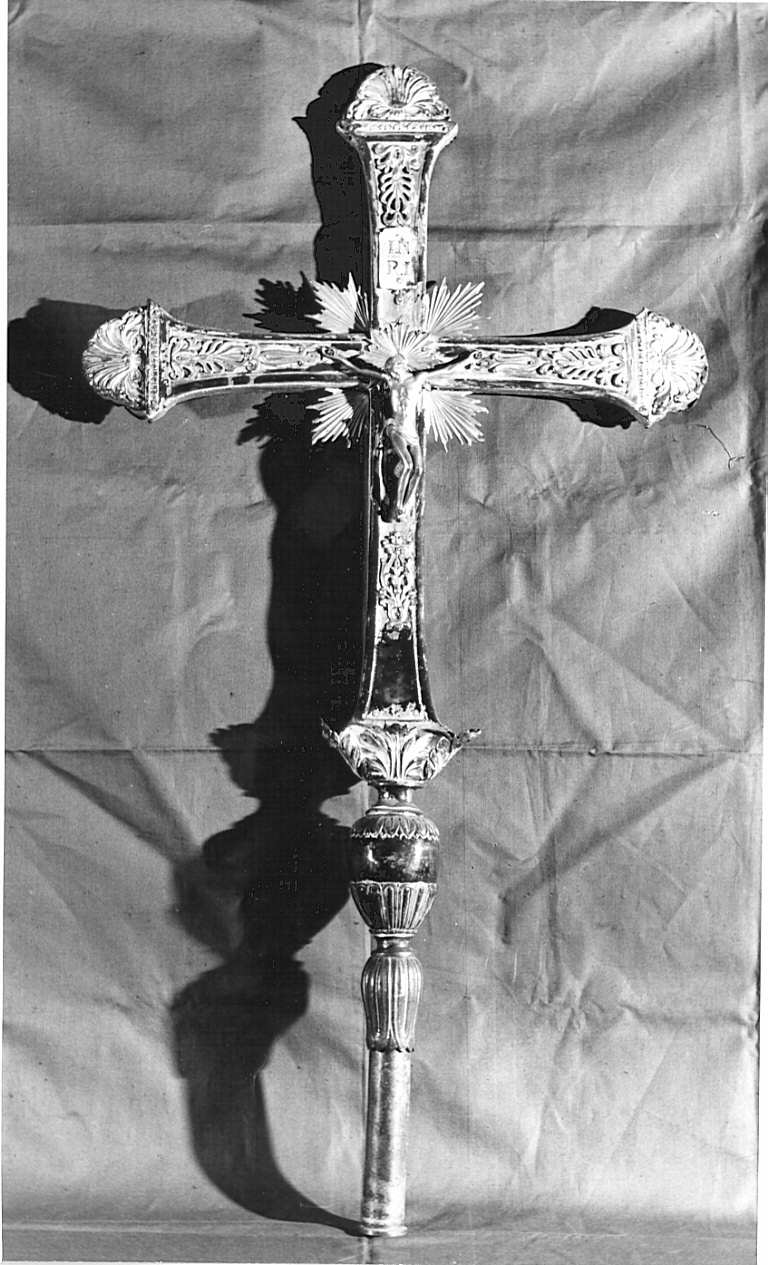 croce processionale, opera isolata - bottega lombarda (sec. XIX)