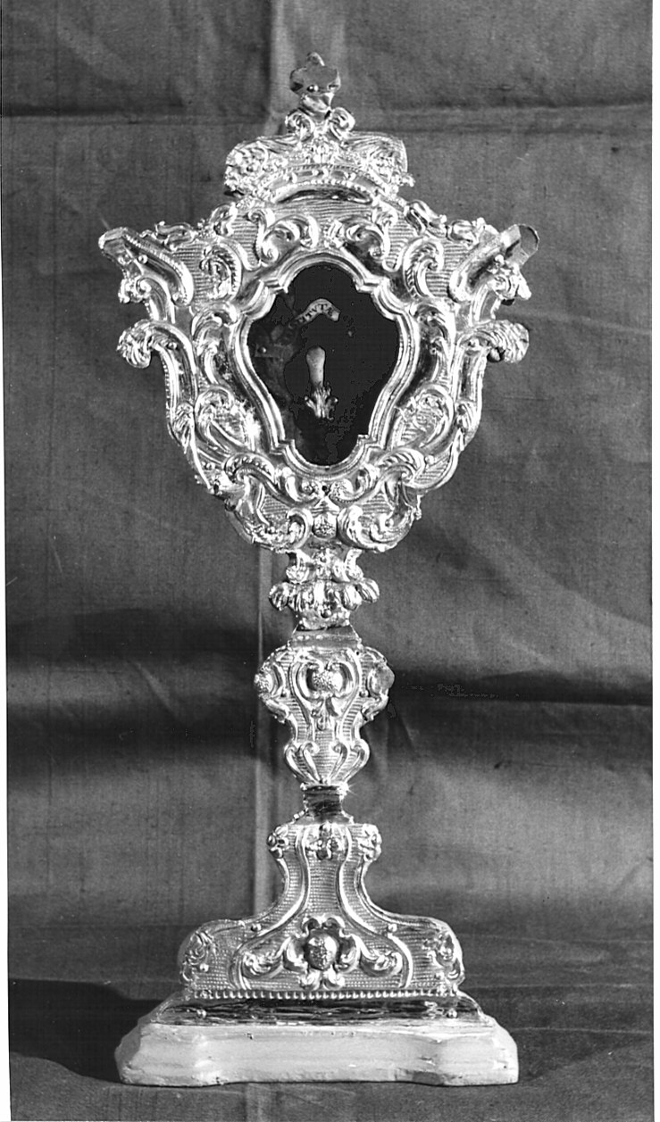reliquiario - a ostensorio, opera isolata - bottega lombarda (sec. XVIII)