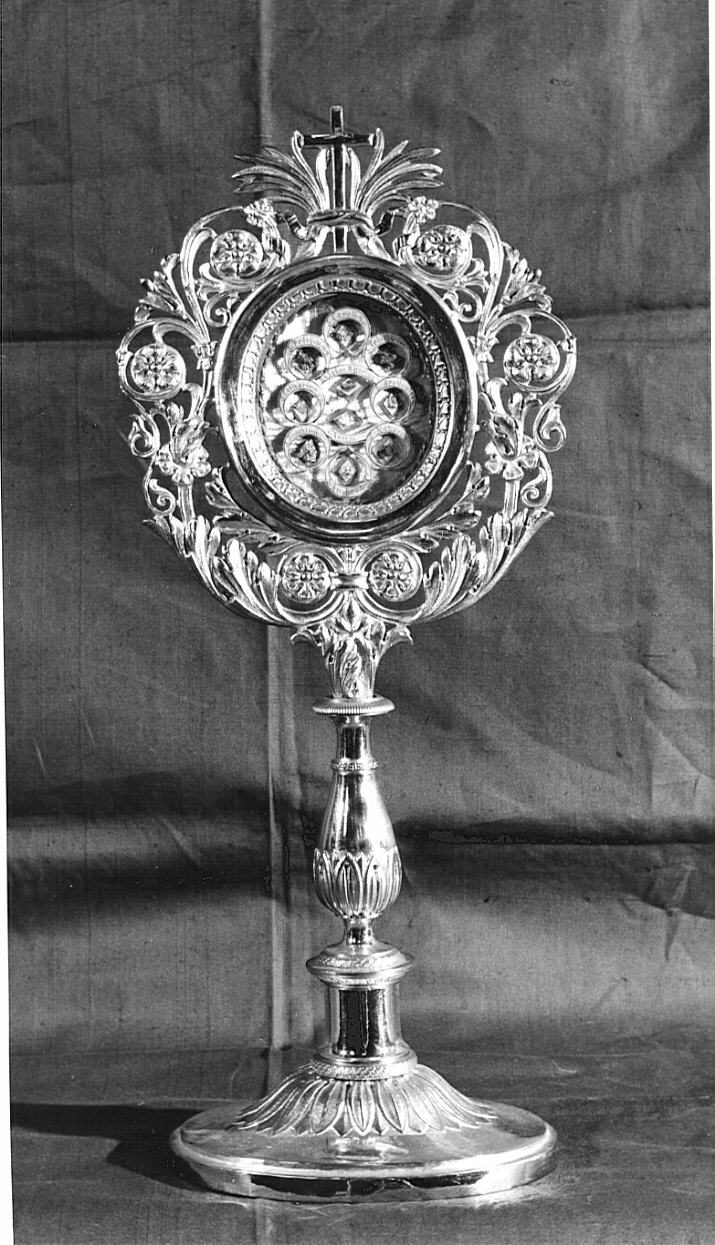 reliquiario - a ostensorio, opera isolata - bottega lombarda (sec. XIX)