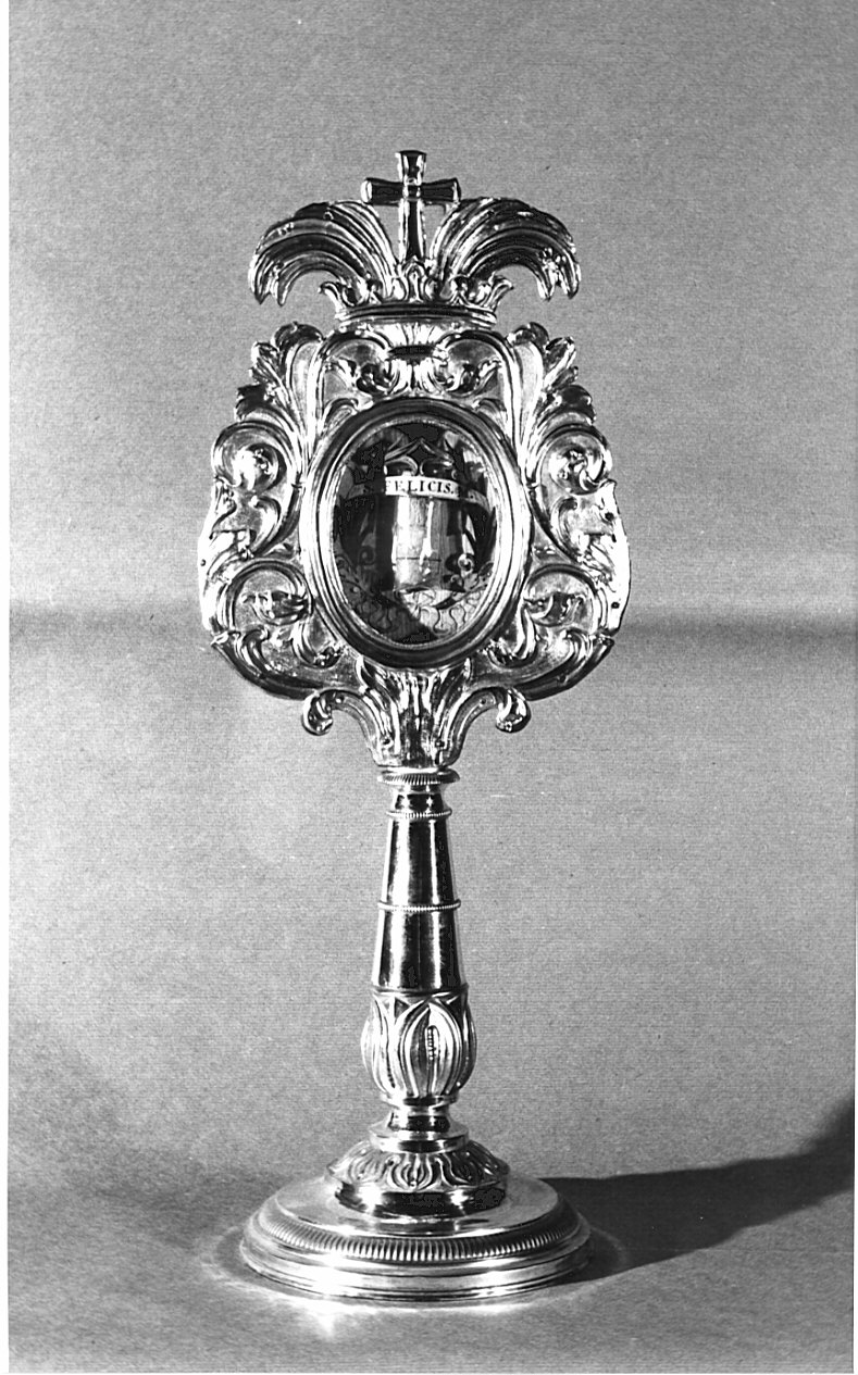 reliquiario - a ostensorio, serie - bottega lombarda (sec. XIX)