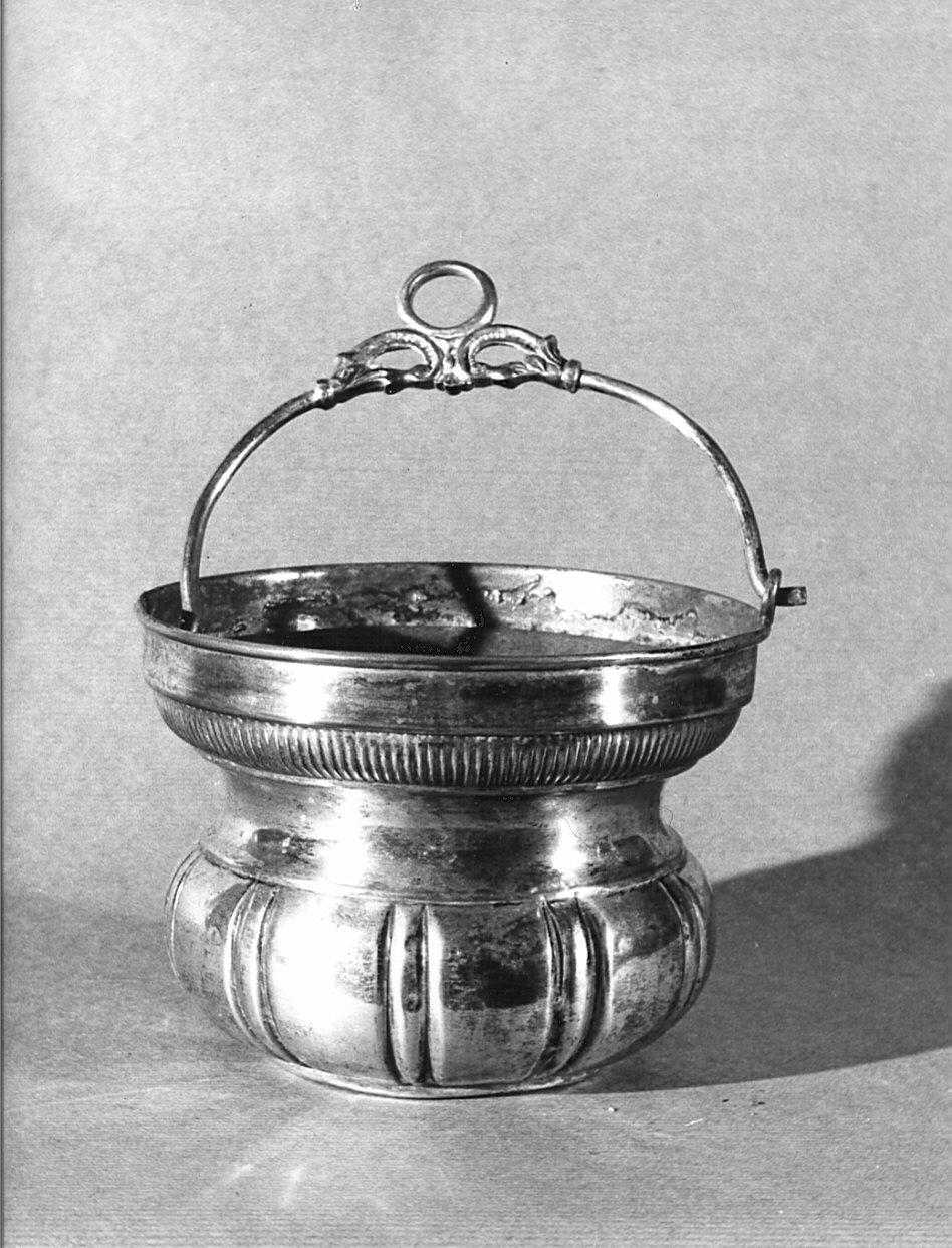 secchiello per l'acqua benedetta, serie - bottega lombarda (sec. XIX)
