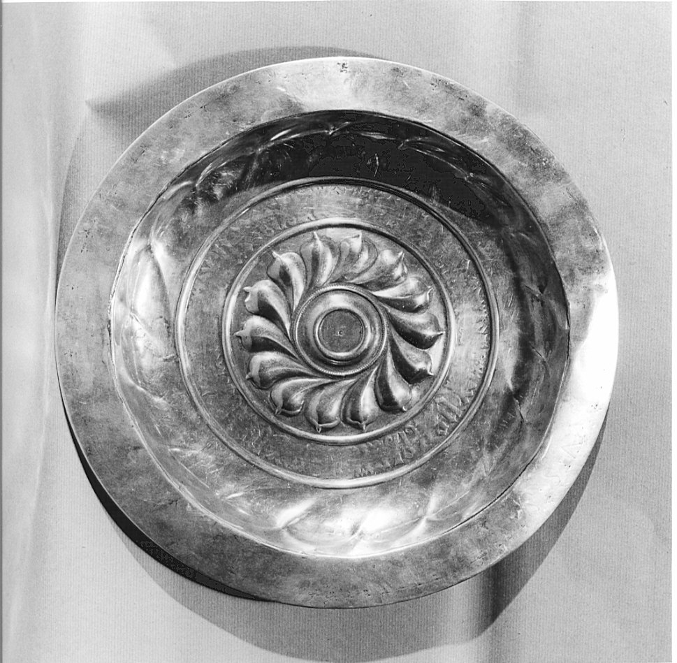 piatto per elemosine, opera isolata - bottega Italia settentrionale (sec. XVII)