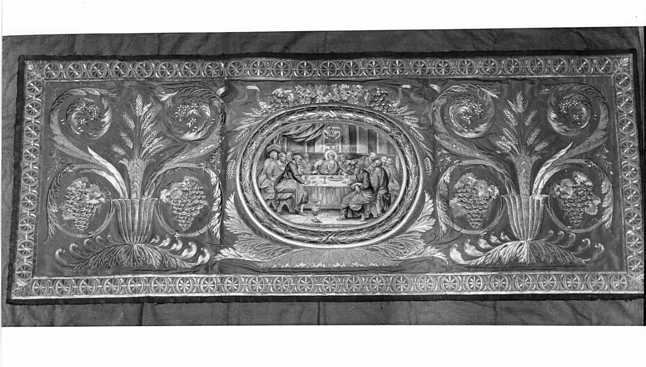 ultima cena (paliotto, opera isolata) - manifattura Italia settentrionale (sec. XIX)