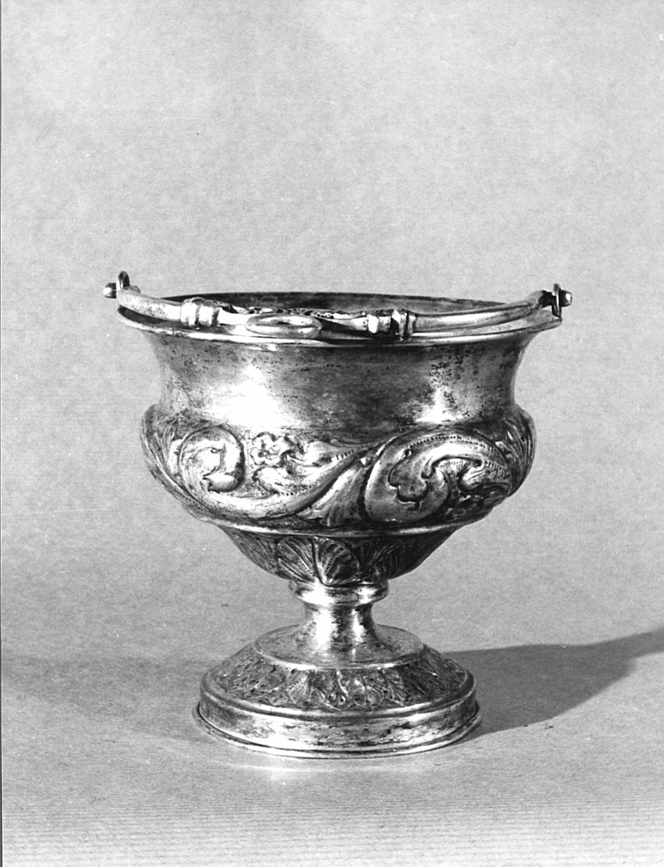 secchiello per l'acqua benedetta, opera isolata - bottega lombarda (sec. XIX)