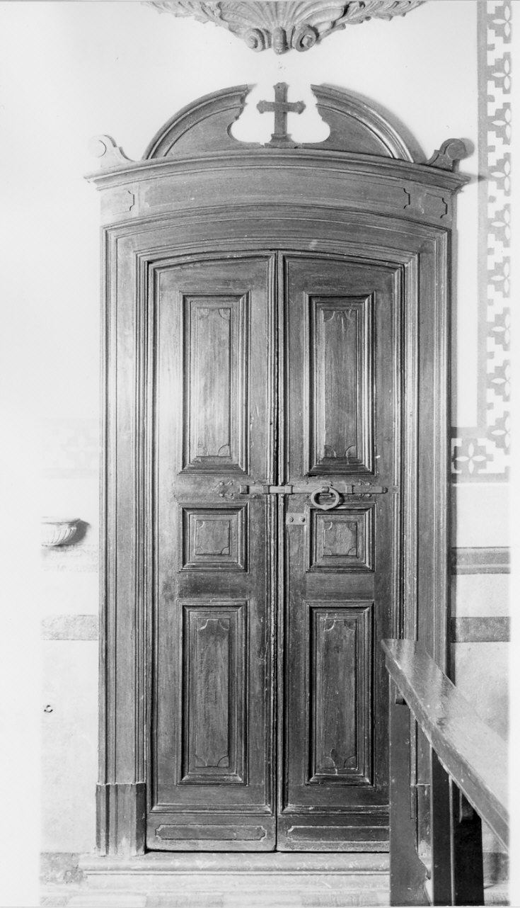 porta - a due battenti, serie - bottega lombarda (sec. XVIII)