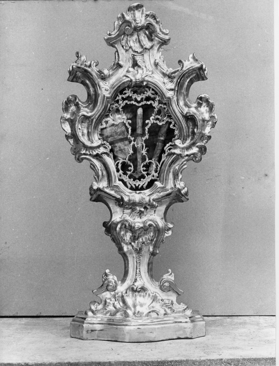 reliquiario - a ostensorio, serie - bottega lombarda (sec. XVIII)