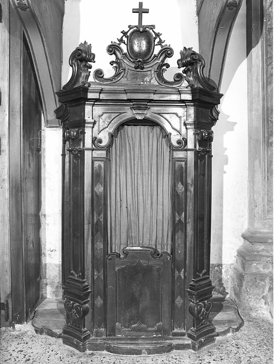 confessionale, opera isolata - bottega lombarda (sec. XVIII)