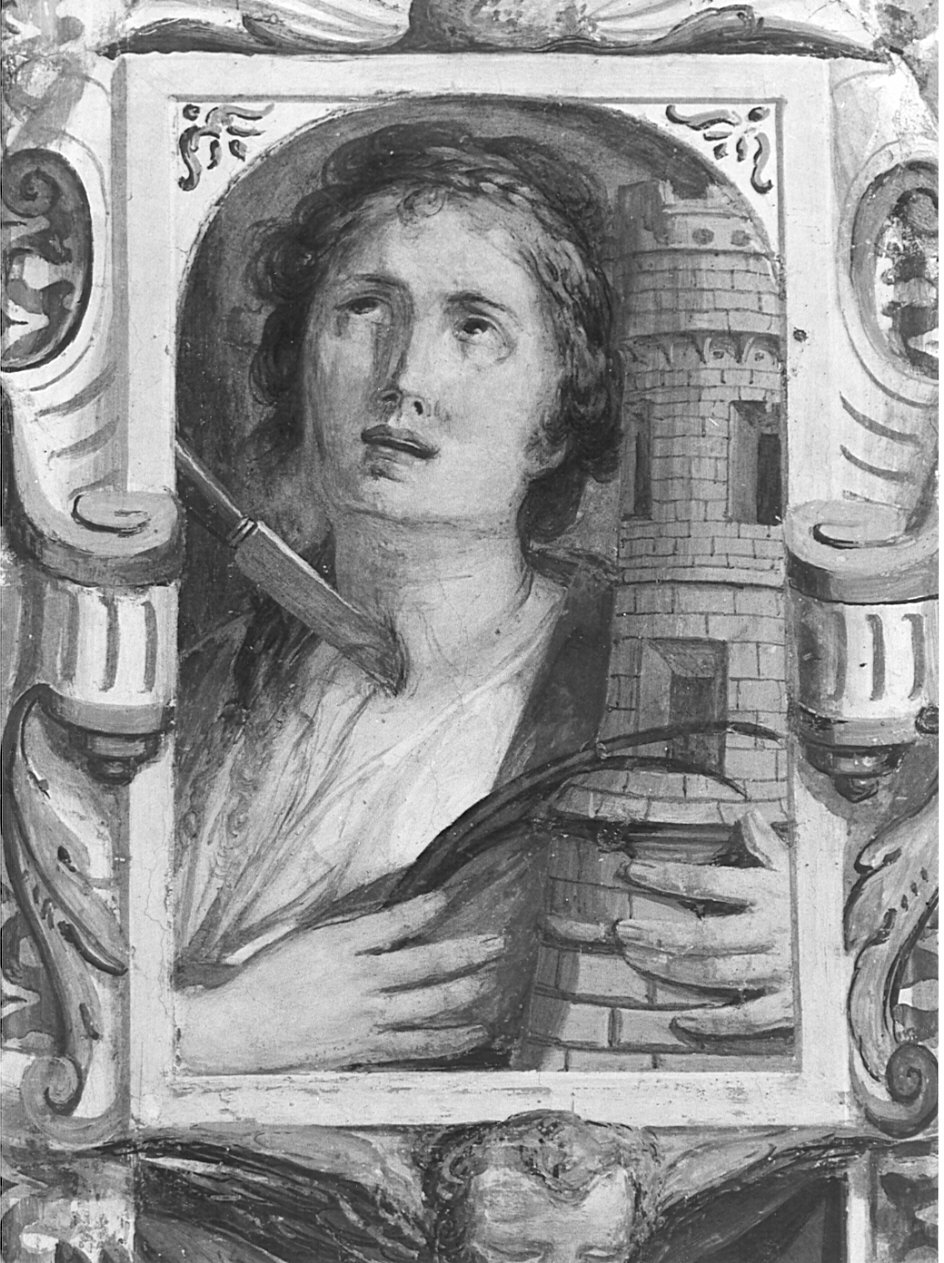 Santa Barbara (dipinto, elemento d'insieme) - ambito lombardo (prima metà sec. XVII)