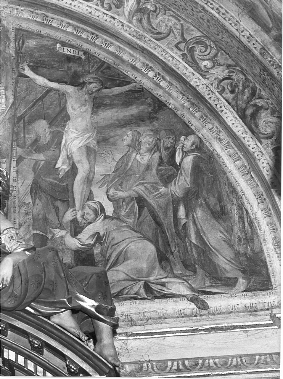 crocifissione (dipinto, elemento d'insieme) - ambito lombardo (prima metà sec. XVII)