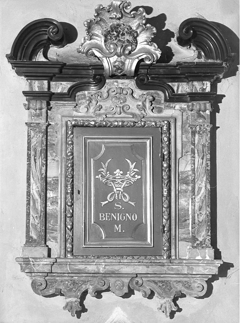 tabernacolo murale, coppia - bottega lombarda (sec. XVIII)