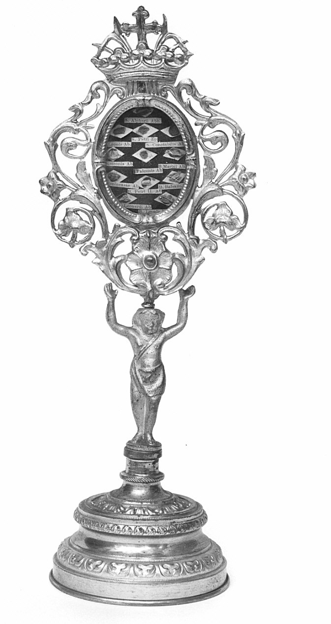 reliquiario - a ostensorio, opera isolata - bottega lombarda (secc. XIX/ XX)