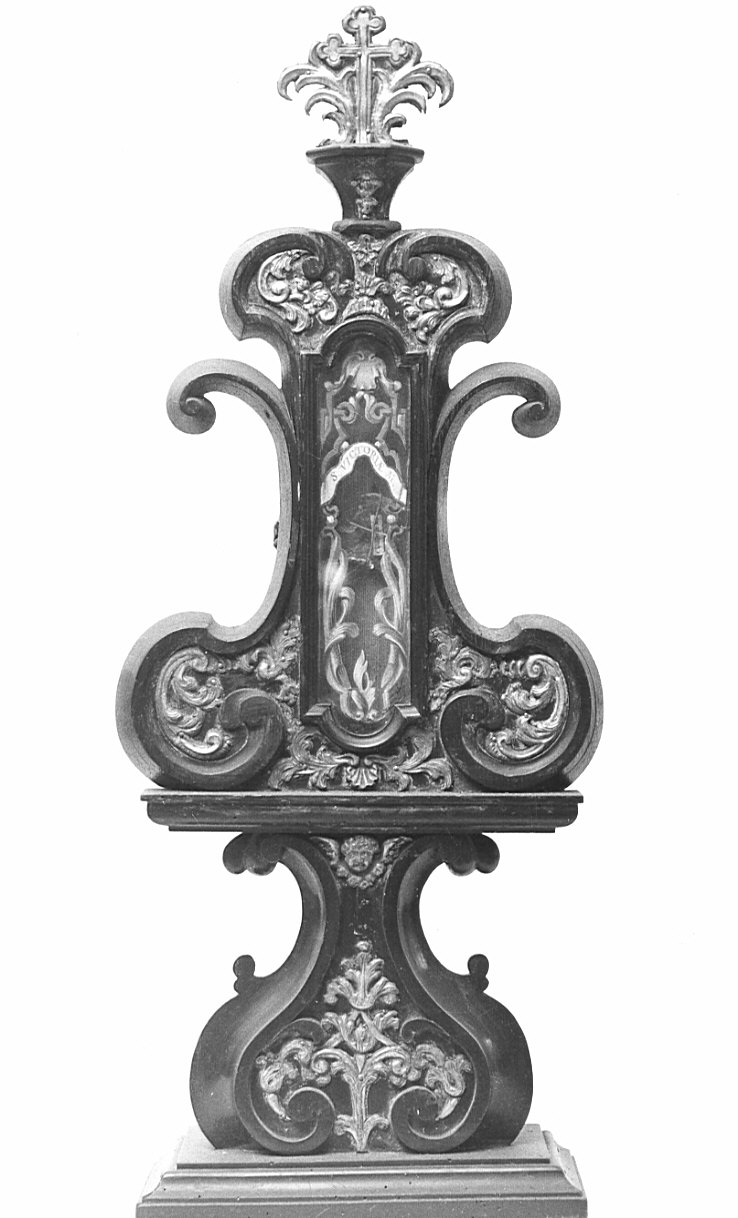 reliquiario - a ostensorio, coppia - bottega lombarda (secc. XVII/ XVIII)