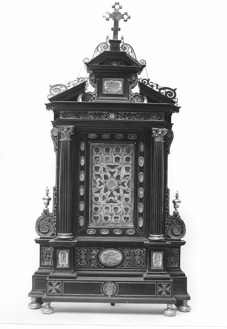reliquiario - a tabella, opera isolata - bottega lombarda (sec. XVII)