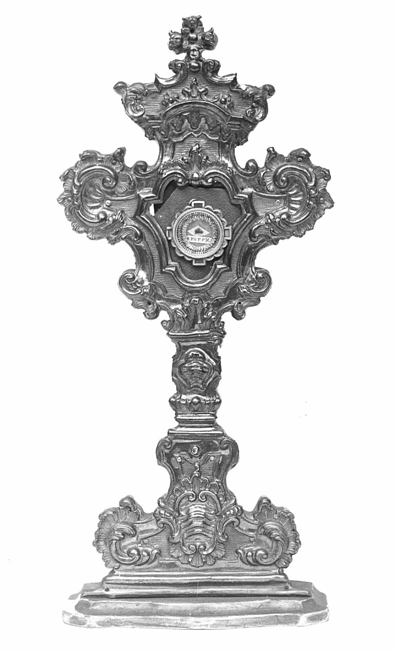 reliquiario - a ostensorio, opera isolata - bottega lombarda (sec. XVIII)