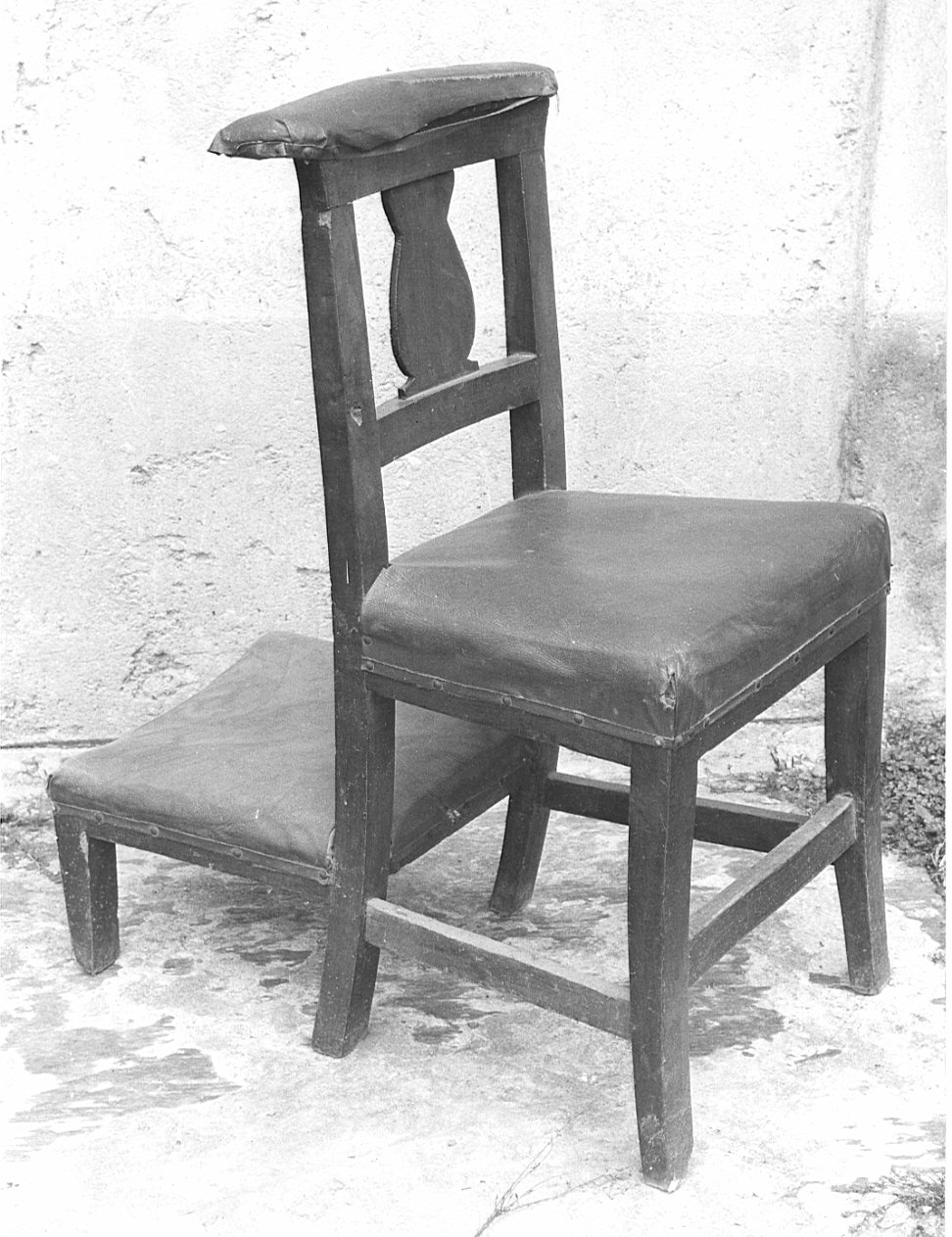 sedia con inginocchiatoio, opera isolata - bottega lombarda (prima metà sec. XIX)