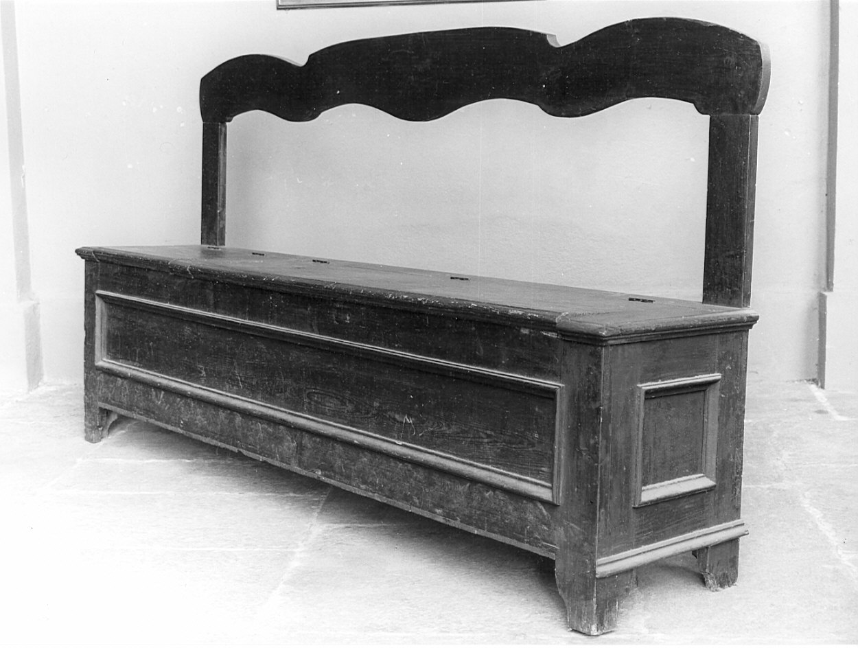 cassapanca, opera isolata - bottega Italia settentrionale (sec. XIX)