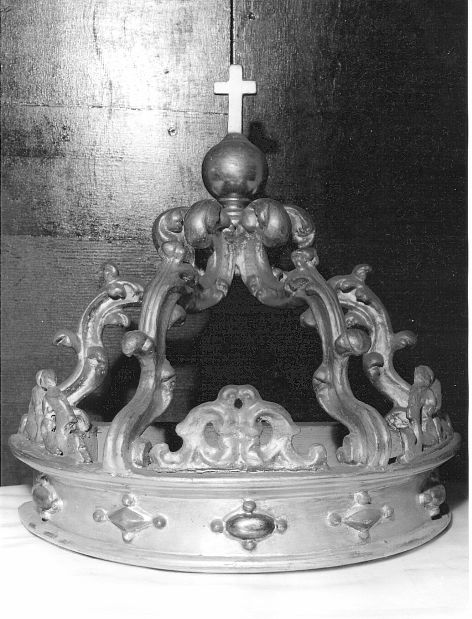 corona pensile, opera isolata - bottega Italia settentrionale (sec. XVIII)