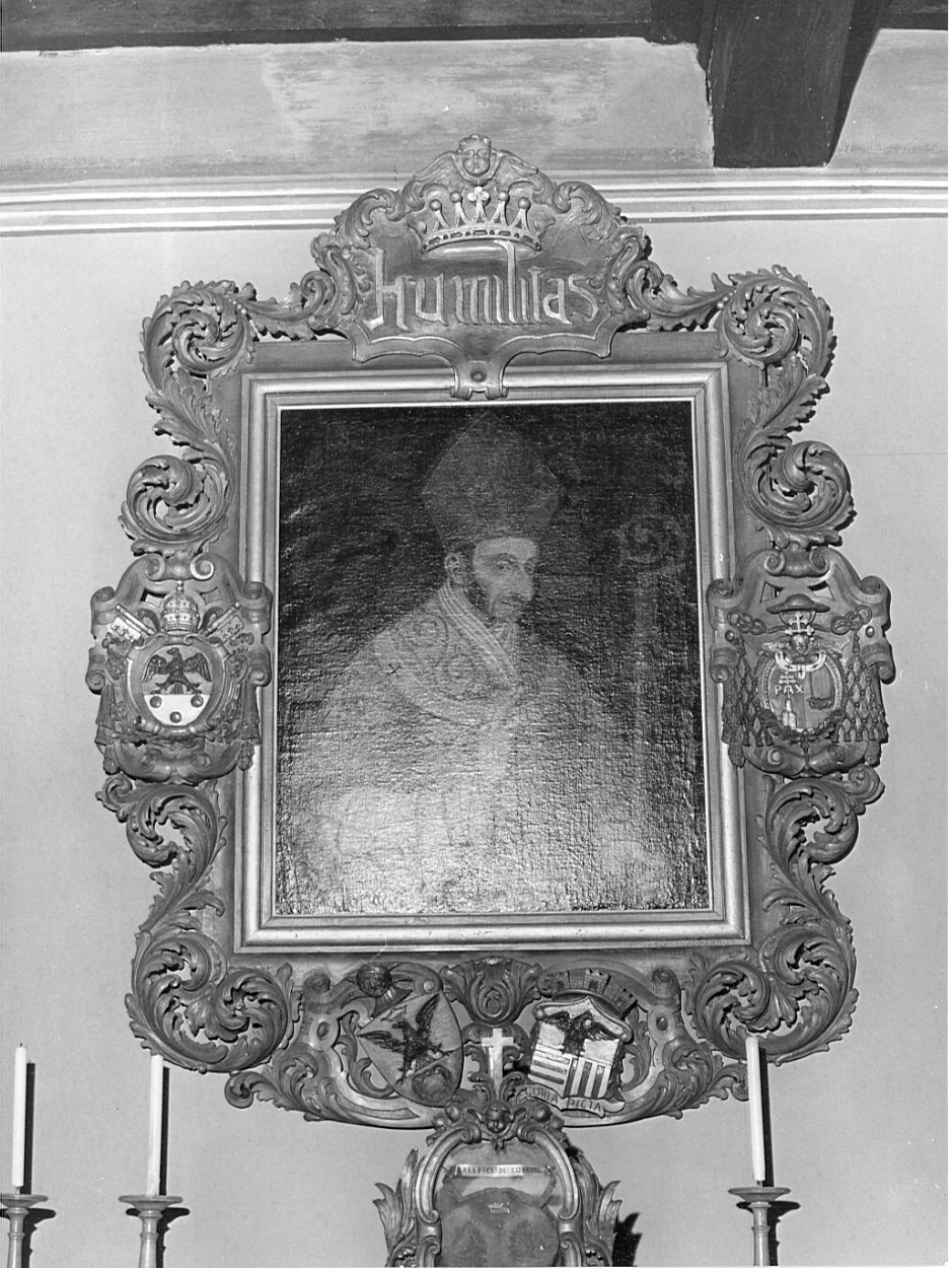 San Carlo Borromeo (dipinto, opera isolata) - ambito lombardo (sec. XVII)