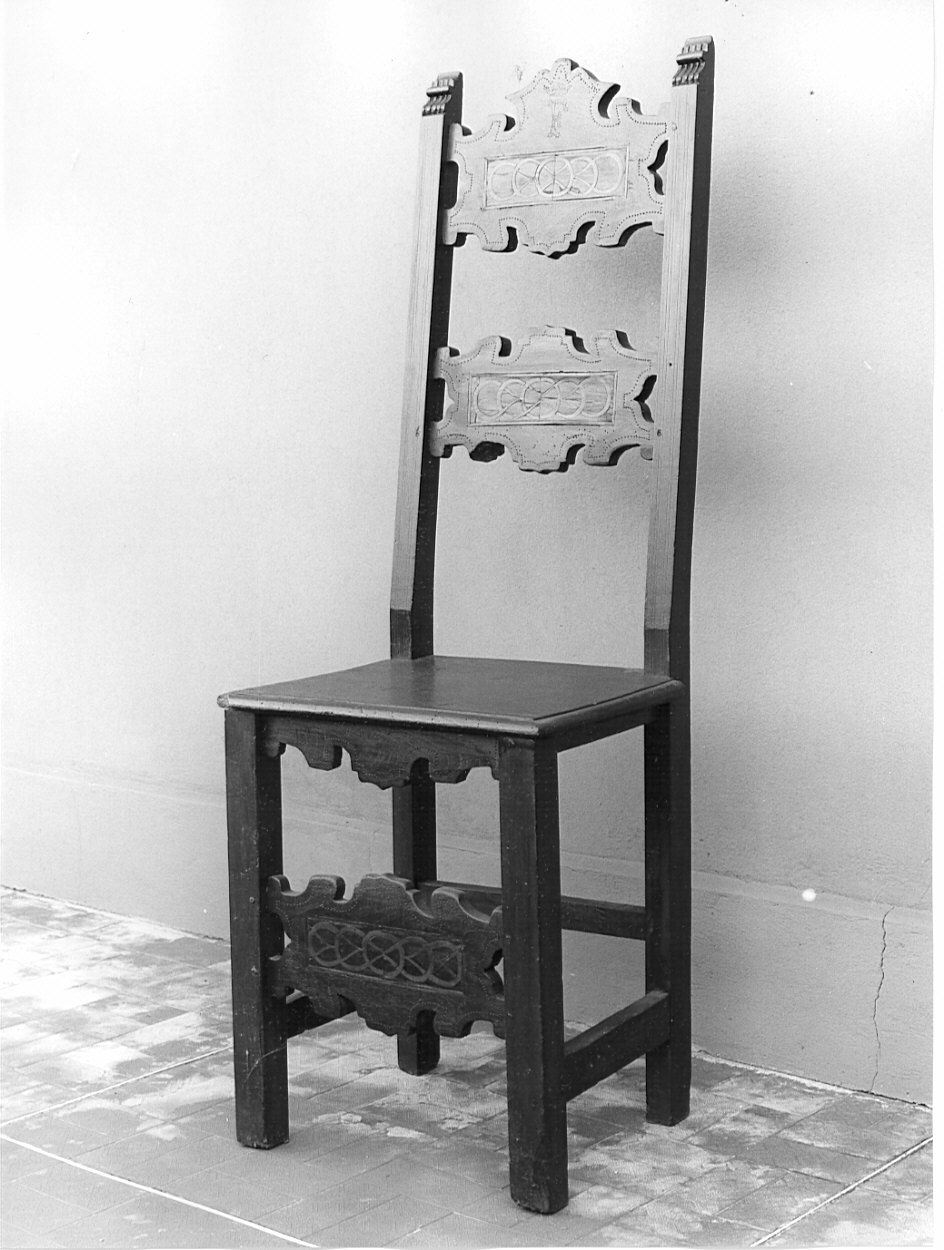 sedia, opera isolata - bottega Italia settentrionale (sec. XVII)