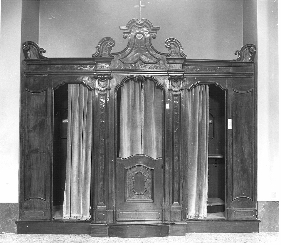 confessionale, serie - bottega lombarda (sec. XVIII)