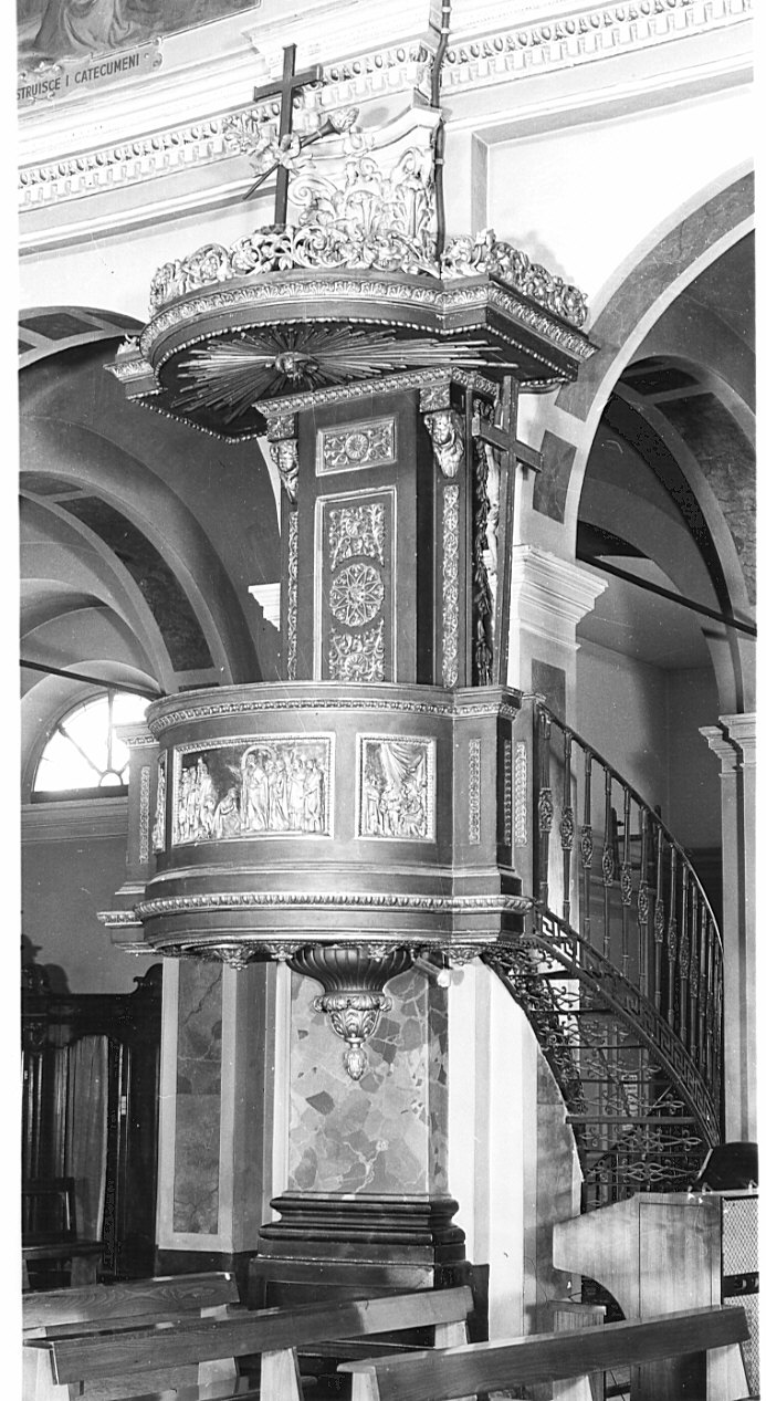 pulpito, complesso decorativo - bottega lombarda (prima metà sec. XIX)