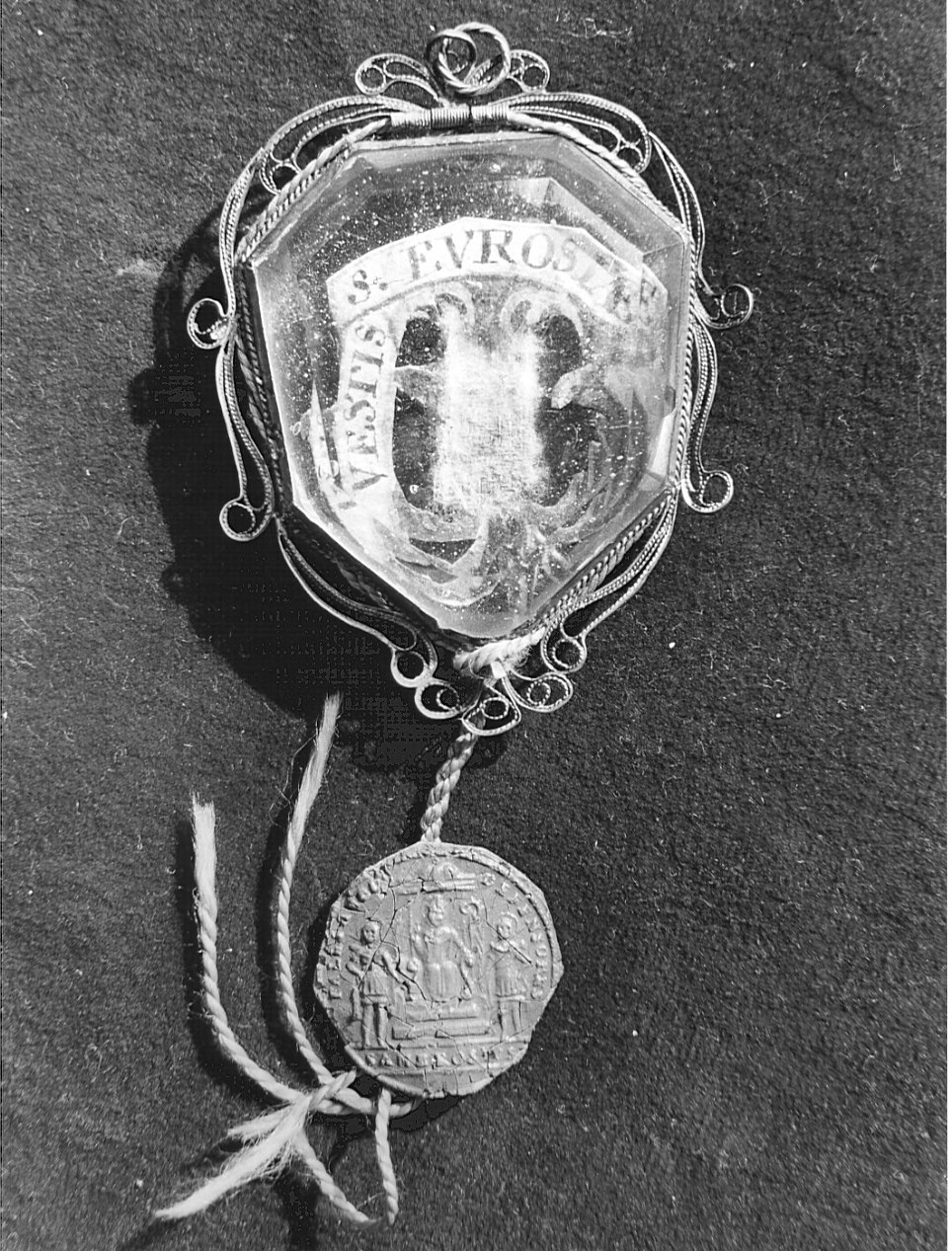 reliquiario a capsula, serie - bottega lombarda (sec. XVIII)