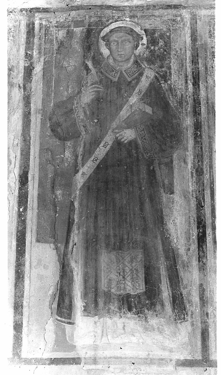 crocifissione di Cristo e santi (dipinto, ciclo) - ambito lombardo (fine sec. XIV)