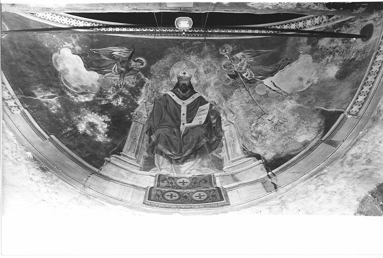 Sant'Eusebio in cattedra (dipinto, opera isolata) - ambito lombardo (sec. XX)