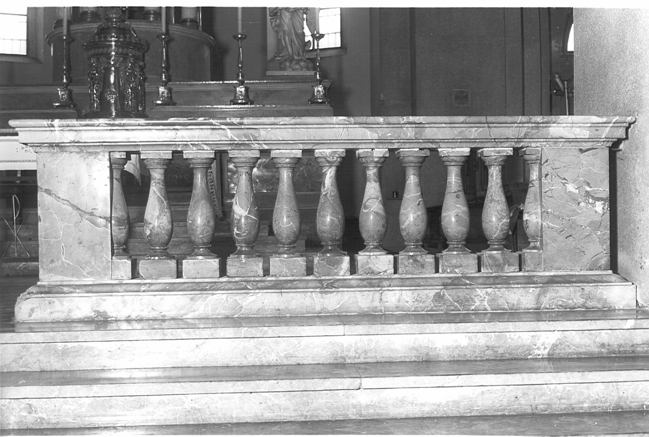 balaustrata di altare, opera isolata - bottega lombarda (prima metà sec. XIX)